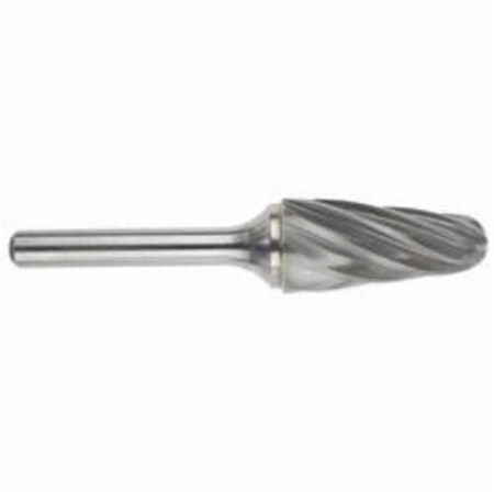 Morse Carbide Burr, Series 5970, Radius, 34 Head Dia, 112 Length of Cut, 314 Overall Length, Tape 59653